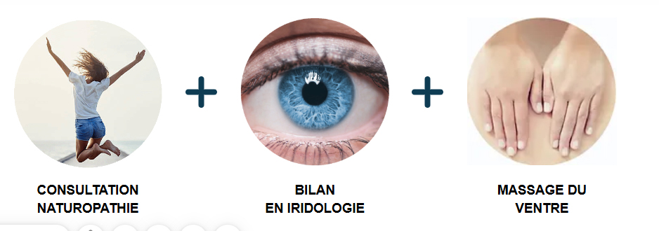 pack ventre digestion naturopathie + iridologie et réflexologie Nantes